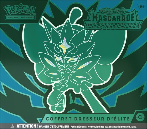 Pokémon JCC - Écarlate et Violet - Coffret Dresseur d'Élite Mascarade Crépusculaire Ogerpon