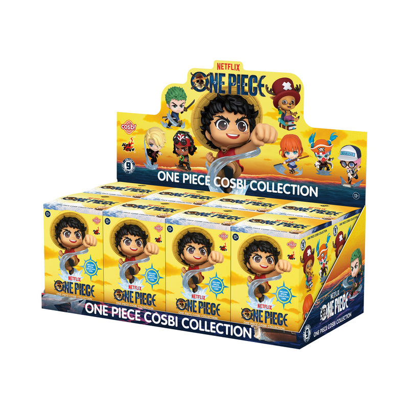 YuMe - Présentoir de figurines Cosbi Booble-Head One Piece en boîtes surprises (8 boîtes)