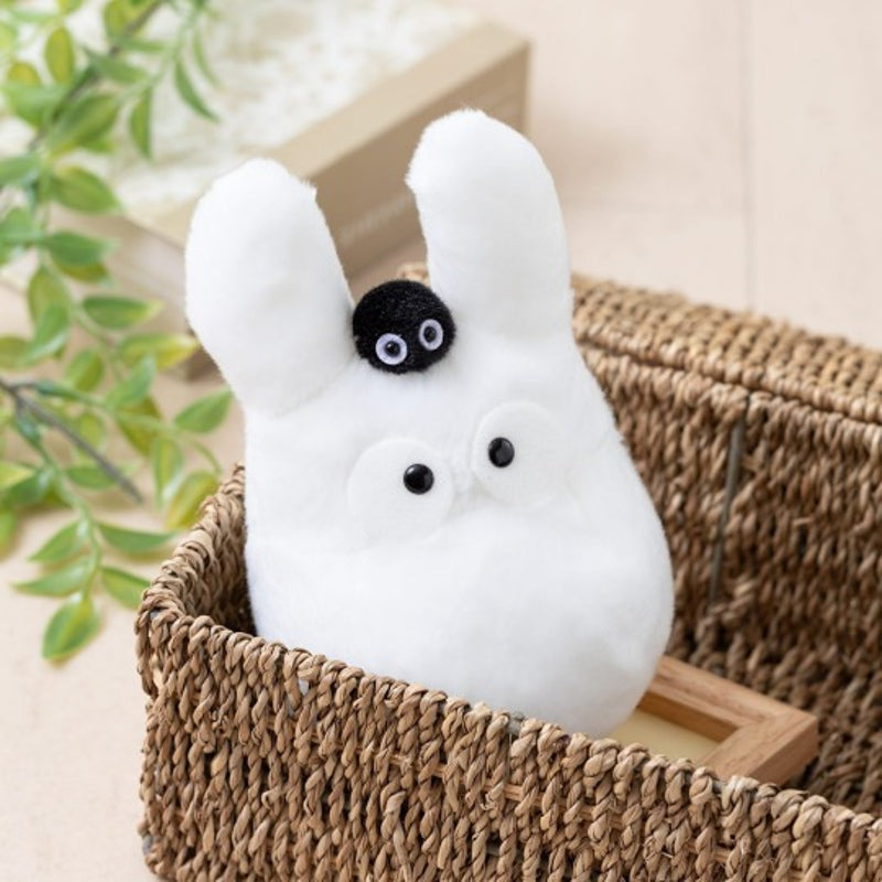 Ghibli - Mon Voisin Totoro - Peluche Beanbag de Totoro Blanc avec Noiraude