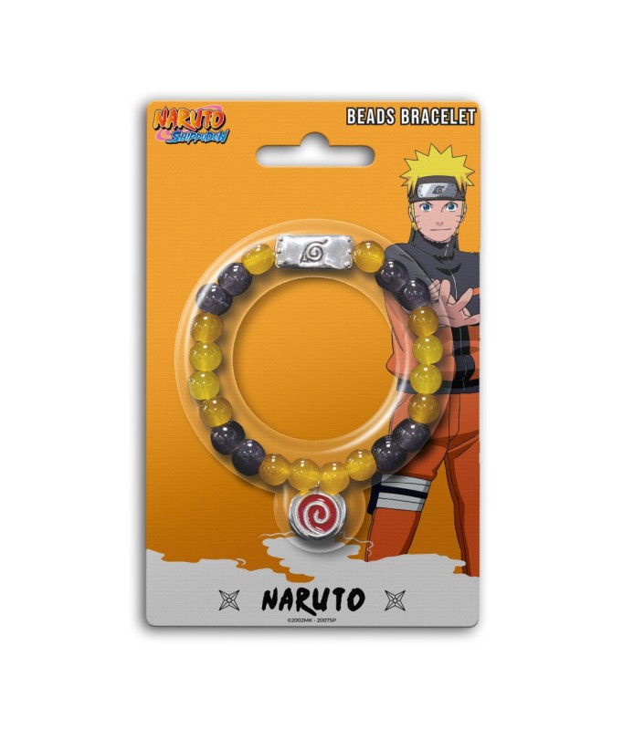 Cartoon Kingdom - Naruto Shippuden - Bracelet de perles "Naruto Uzumaki" - flash vidéo