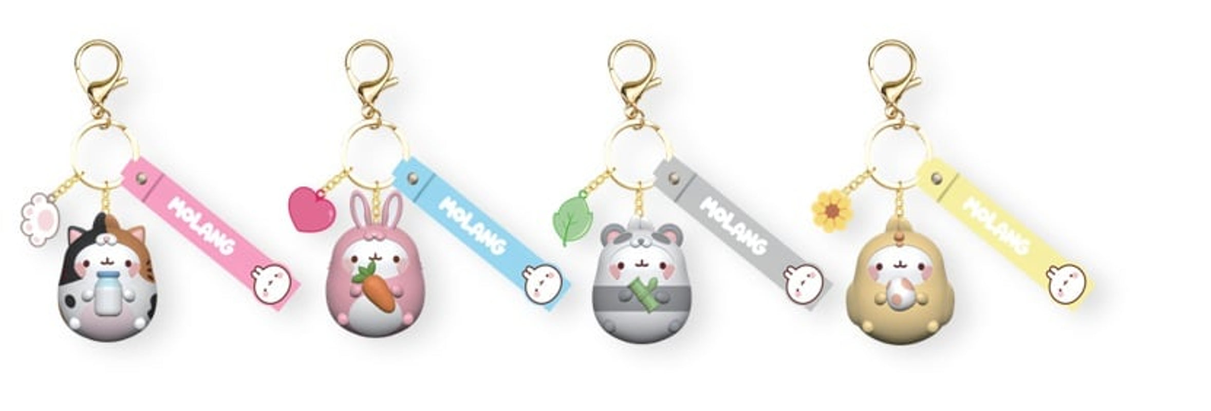 YuMe - Molang - Keychain with Hand Strap Animal Costume Series (Display 12 unités)