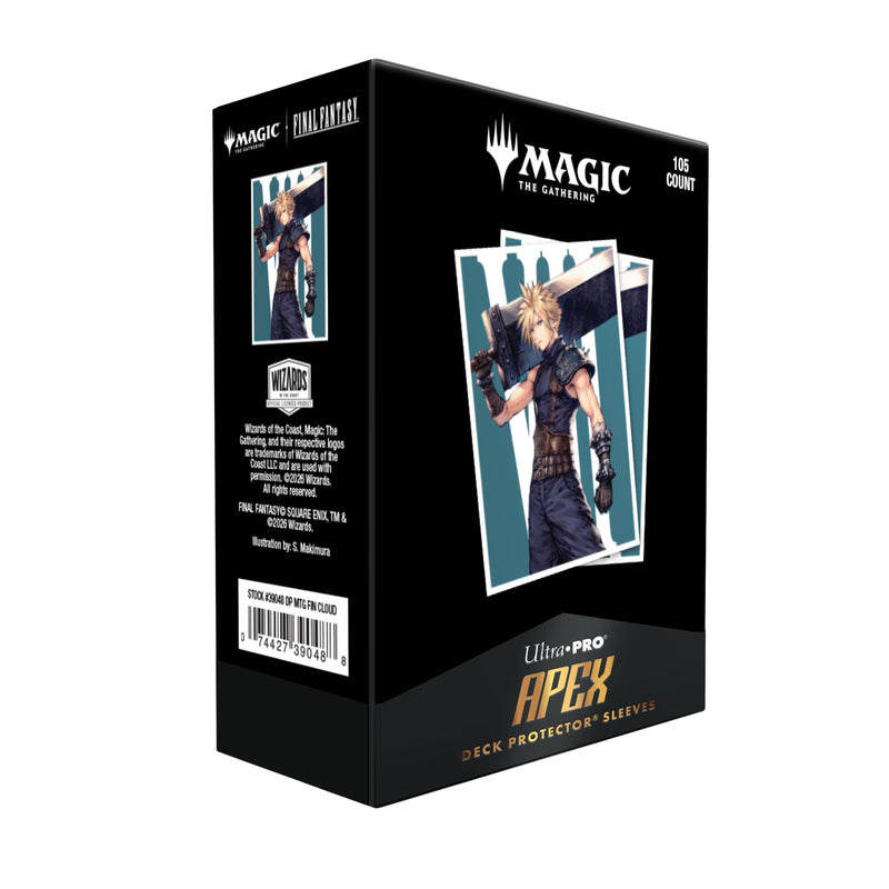 Ultra Pro - Magic: The Gathering - Final Fantasy - Pochettes de protection APEX Deck Cloud, Ex-SOLDIER 105p.