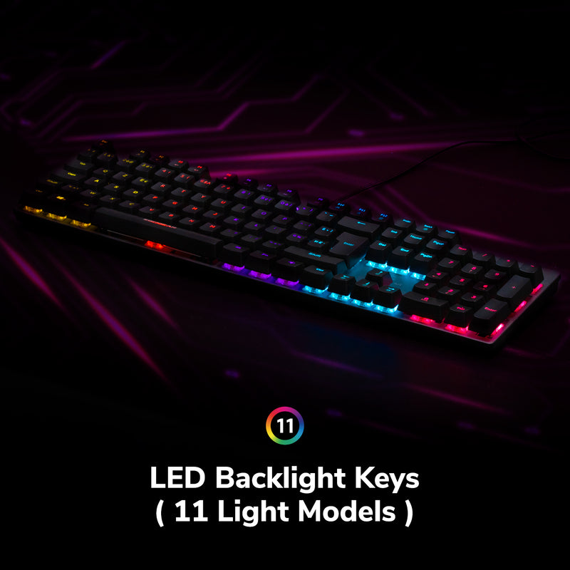 EgoGear - Clavier de jeu mécanique filaire premium RGB SK50 - Azerty BE