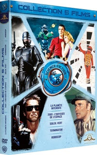 Collection 5 films Science-fiction : La Planète interdite + 2001 : L'Odyssée de l'espace + Soleil vert + Terminator + Robocop [DVD]