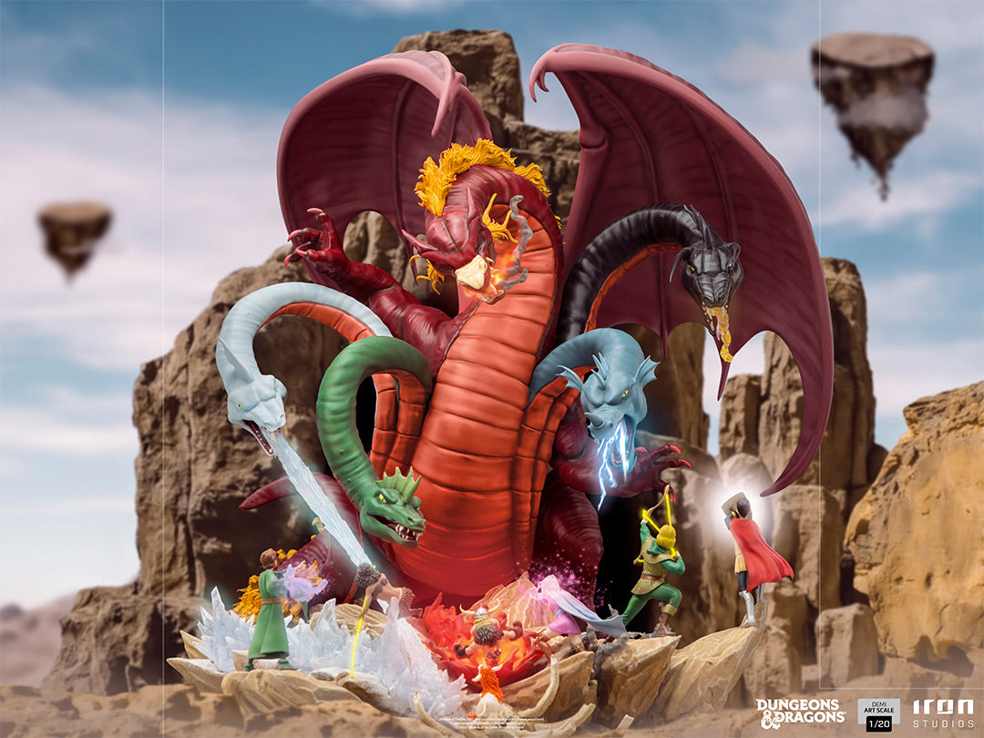 Iron Studios - Demi Art Scale 1/20 - Donjons et Dragons - Tiamat Battle Diorama Statue 56cm