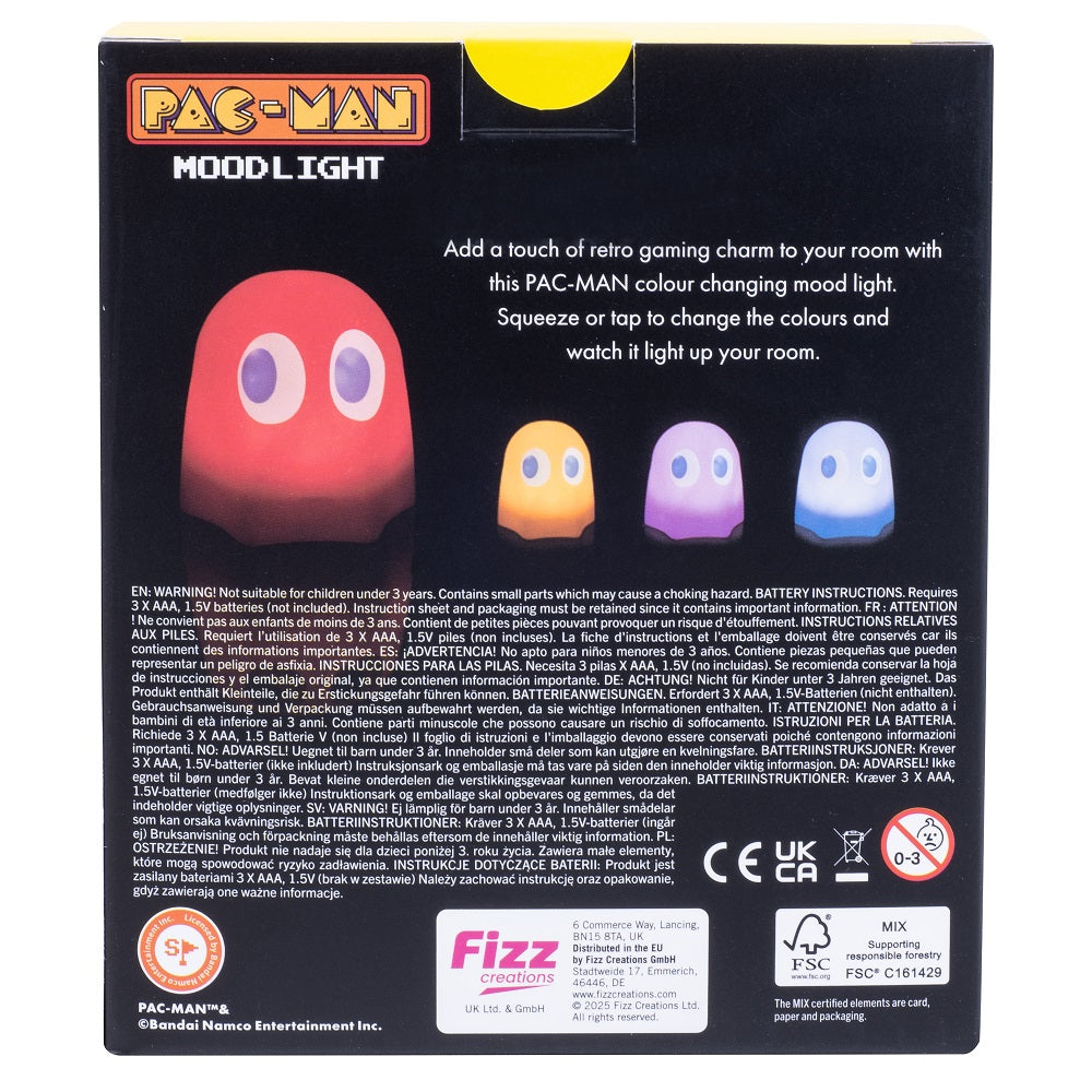 Pac-Man - Lampe d'ambiance à changeante de couleur Fantôme