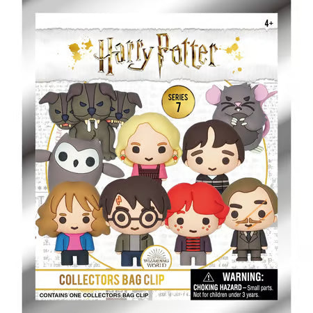 Harry Potter - Assortiment en blind box de figurines de sac de collection Harry Potter en mousse (Série 7) (24 pcs)