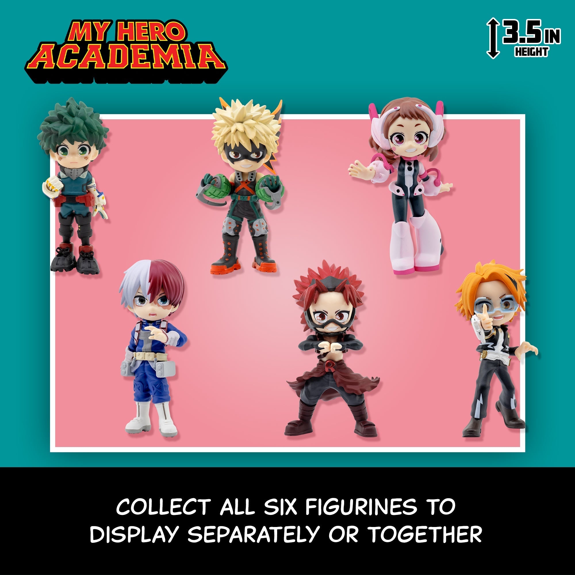YuMe Anime Figures Blind Box - Display de figurines My Hero Academia (6 unités)