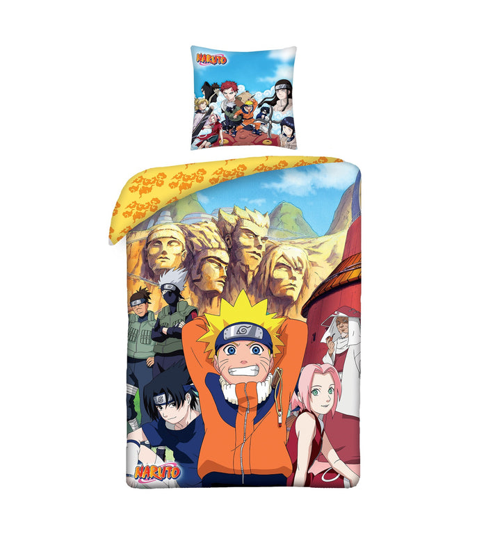 Naruto - Parure de lit en microfibre Konoha (140x200cm + 63x63cm)