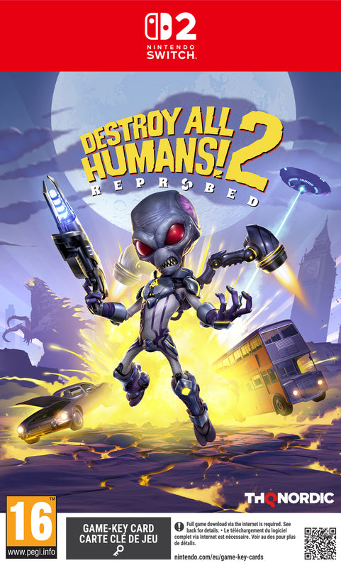 Destroy All Humans! 2 - Reprobed - Game-key Card