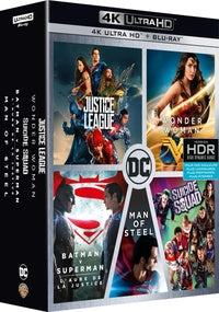 DC Universe - L'intégrale des 5 films : Justice League + Wonder Woman + Suicide Squad + Batman v Superman : L'aube de la justice + Man of Steel [4K Ultra HD]