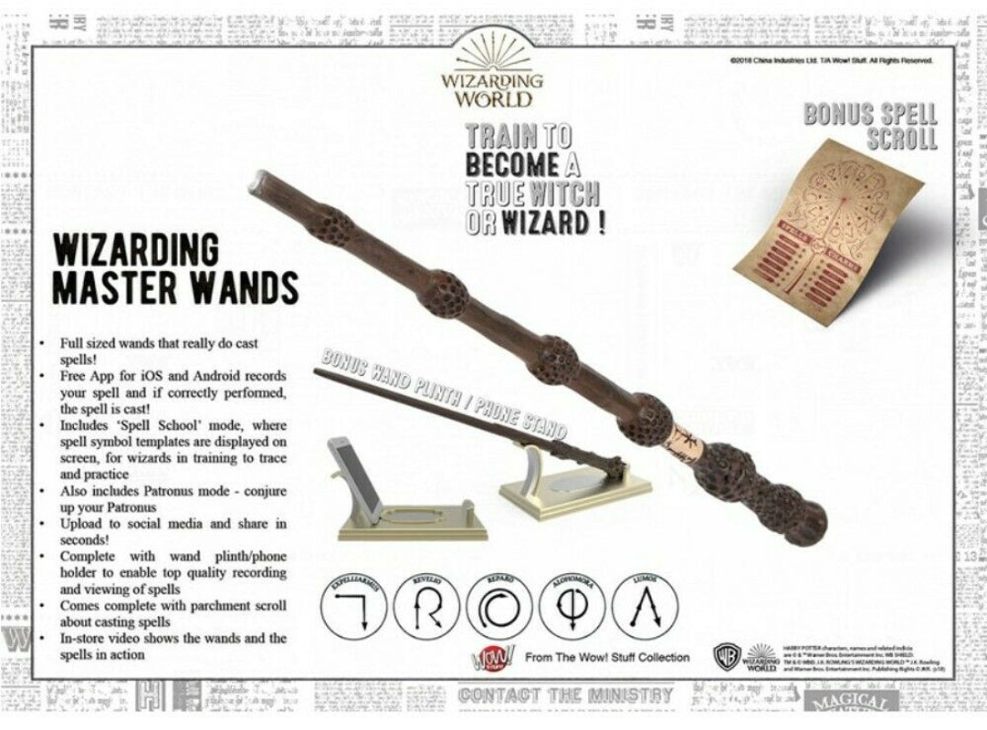 Harry Potter - Baguette de Sureau lumineuse - pack bonus