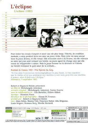 L'Éclipse [DVD]