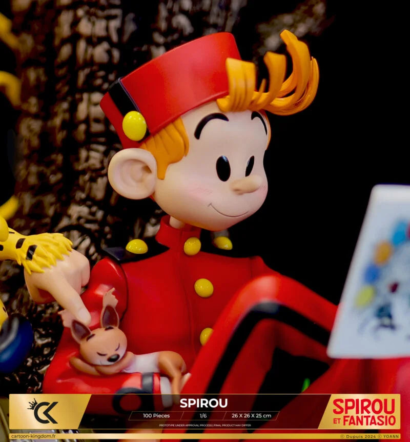 Cartoon Kingdom - 1:6 Statues - Spirou et Fantasio - Spirou "Hommage à Franquin" Statue 26cm - flash vidéo