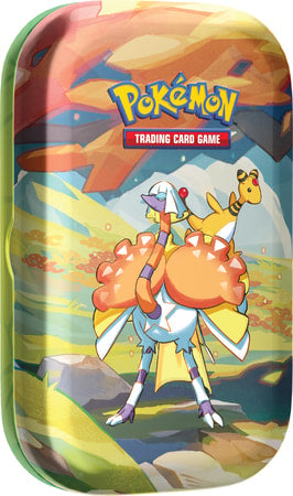 Pokémon TCG - Vibrant Paldea Mini Tin (Espathra / Goomy / Leafeon / Oricorio / Pachirisu - 1x random mini tin) - flash vidéo