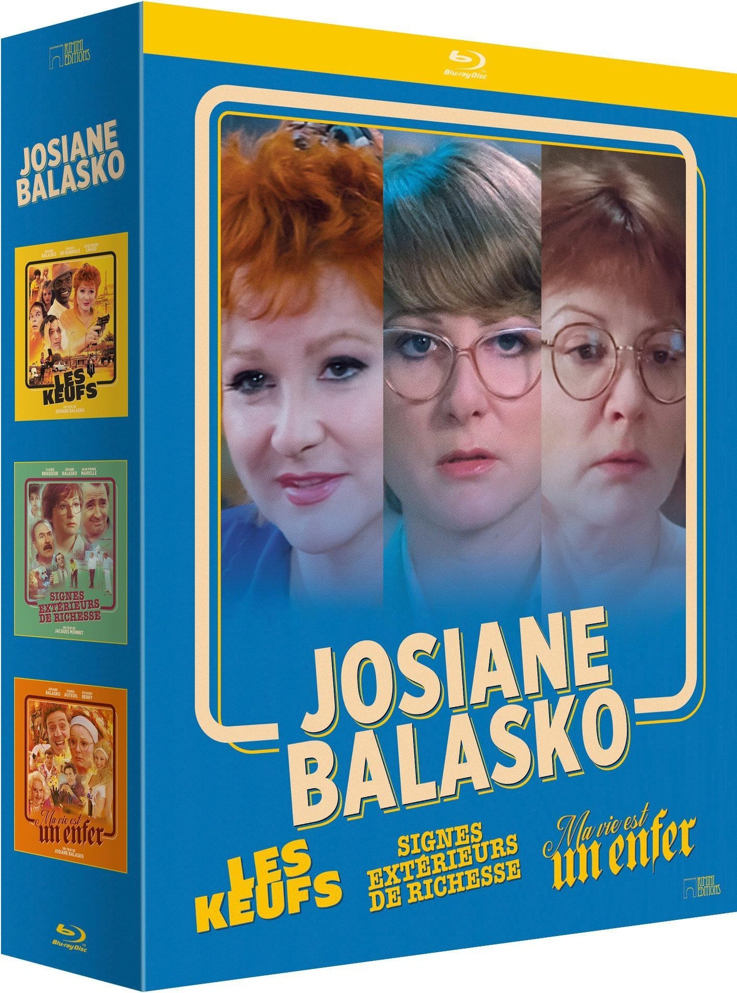 Josiane Balasko - Volume 2 - Coffret 3 films : Les Keufs + Signes extérieurs de richesse + Ma vie est un enfer [Blu-ray]