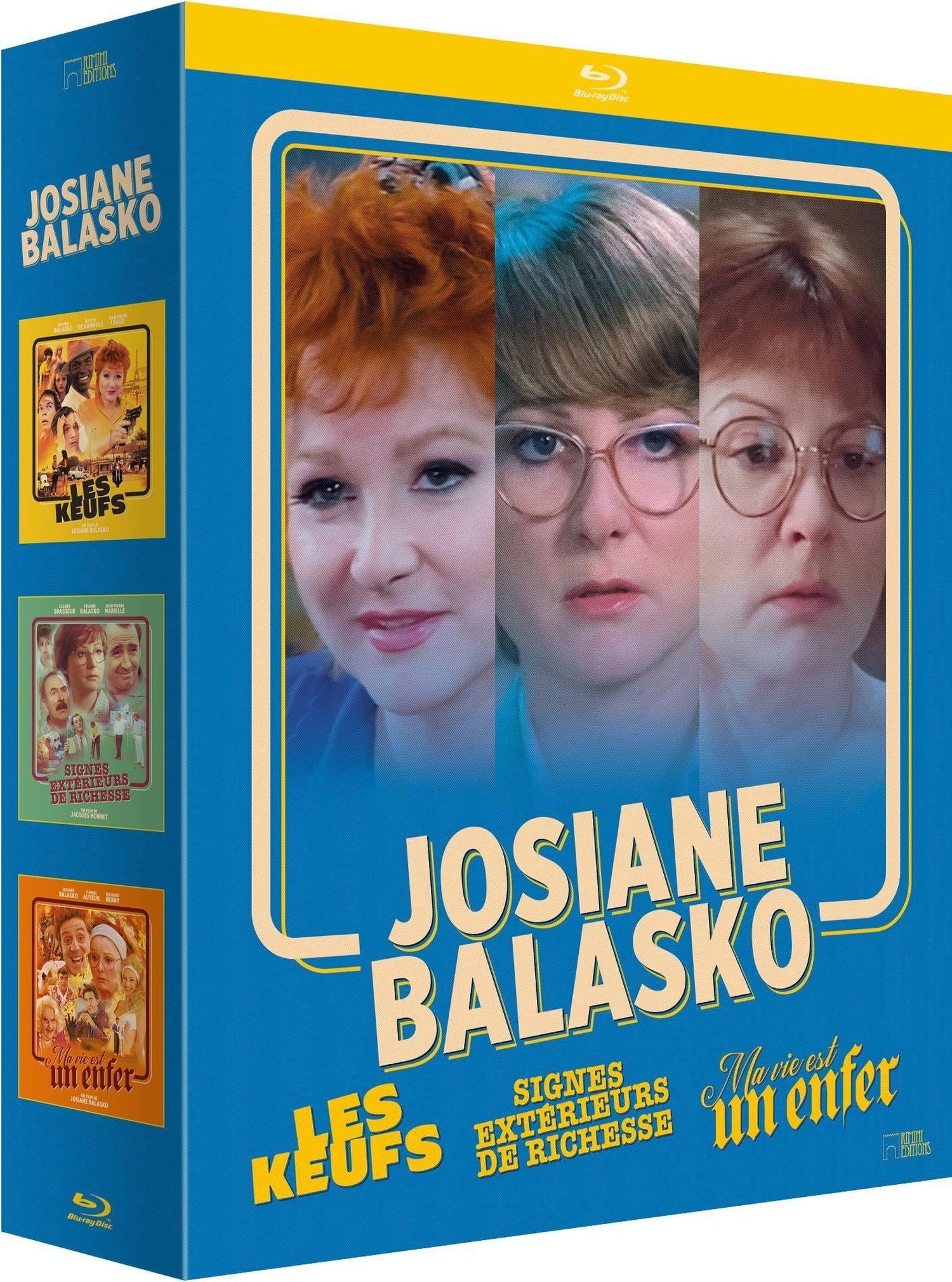 Josiane Balasko - Volume 2 - Coffret 3 films : Les Keufs + Signes extérieurs de richesse + Ma vie est un enfer [Blu-ray]