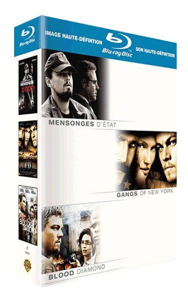 Coffret Leonardo Di Caprio - Mensonges d'état + Gangs of New York + Blood Diamond [Blu-ray]
