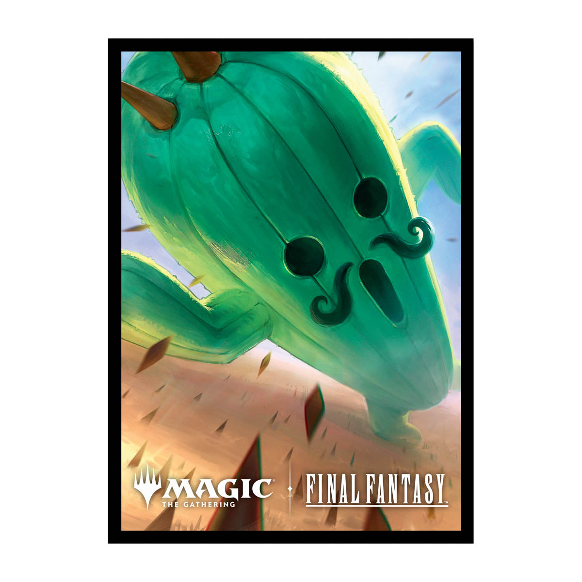 Ultra Pro - Magic: The Gathering - Universes Beyond: Final Fantasy - Sachet de 100 protèges cartes standard Jumbo Cactuar (63 x 89 mm)