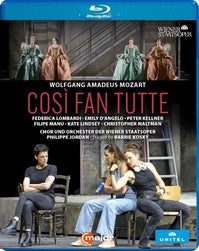 Mozart : Cosi fan tutte. Lombardi, D'Angelo, Kellner, Manu, Lindsey, Maltman, Jordan, Kosky. [Blu-ray]