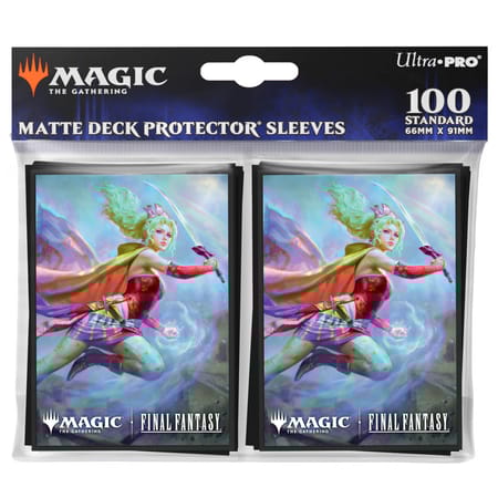 Ultra Pro - Magic: The Gathering - Universes Beyond: Final Fantasy - Sachet de 100 protèges cartes standard Terra, Herald of Hope (63 x 89 mm)