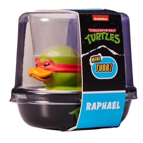 Numskull - Mini TUBBZ Canard de bain - Tortues Ninja - Raphael (Édition baignoire) - 8cm - flash vidéo