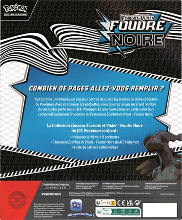Pokémon JCC : Collection classeur Écarlate et Violet - EV 10.5 Foudre Noire