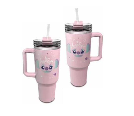 Lilo et Stitch - Mug de voyage en acier inoxydable "Angel" 1.2L - flash vidéo