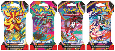 Pokémon JCC - Méga-Évolution - Pack de Booster sous blister ME04 Chaos Ascendant (1 Booster aléatoire)