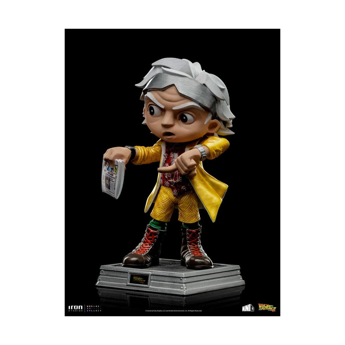 Iron Studios - MiniCo - Back to the Future 2 - Doc Brown Statue 15cm - flash vidéo