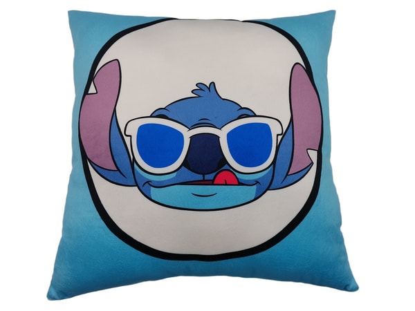 Lilo et Stitch - Coussin double face Stitch avec lunette de soleil (40x40cm)