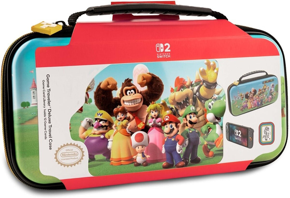 Pochette de transport Deluxe Game Traveler Super Mario pour Switch 2, Switch et Switch OLED