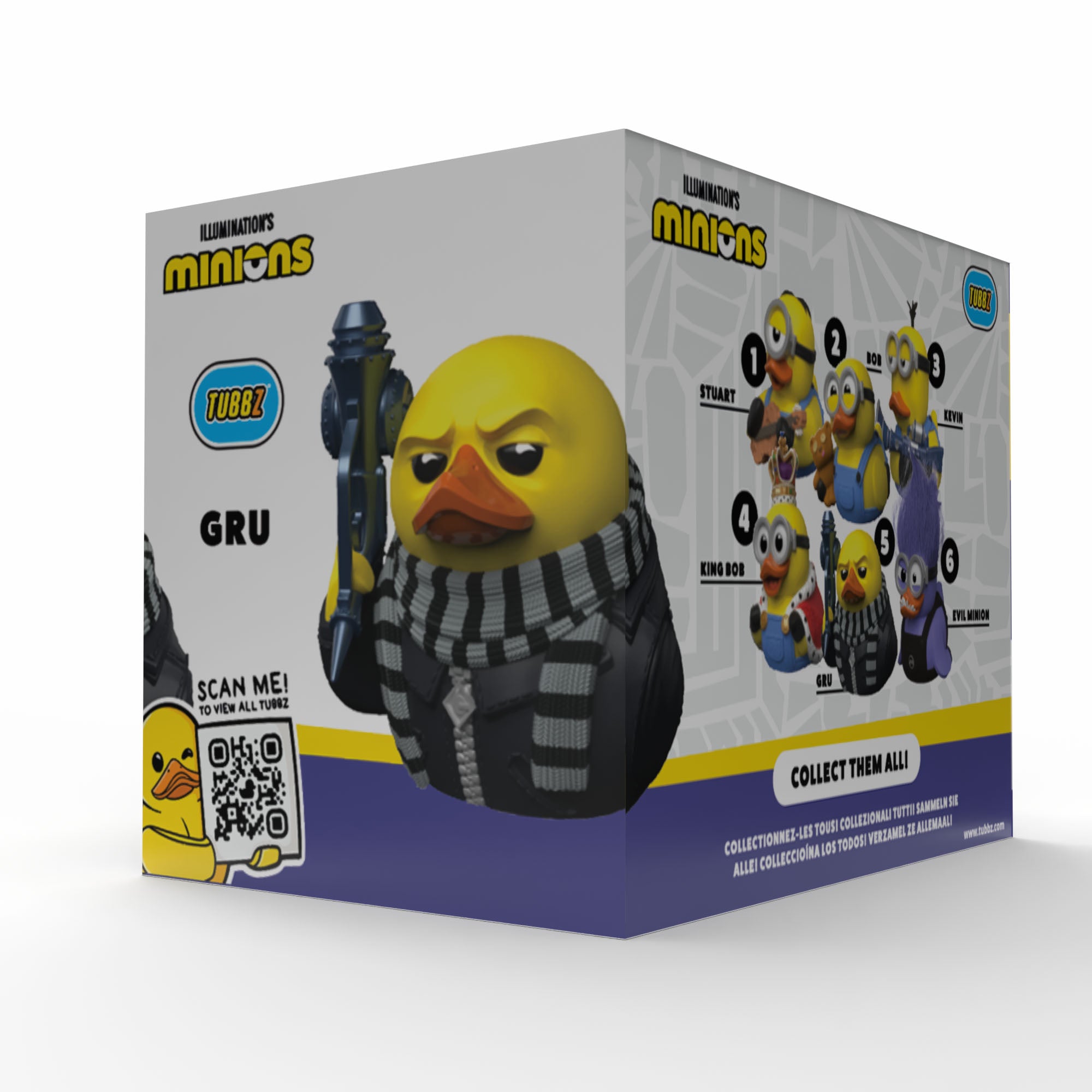 Numskull - Best of TUBBZ Boîte Canard de bain - Minions - Gru - 9cm
