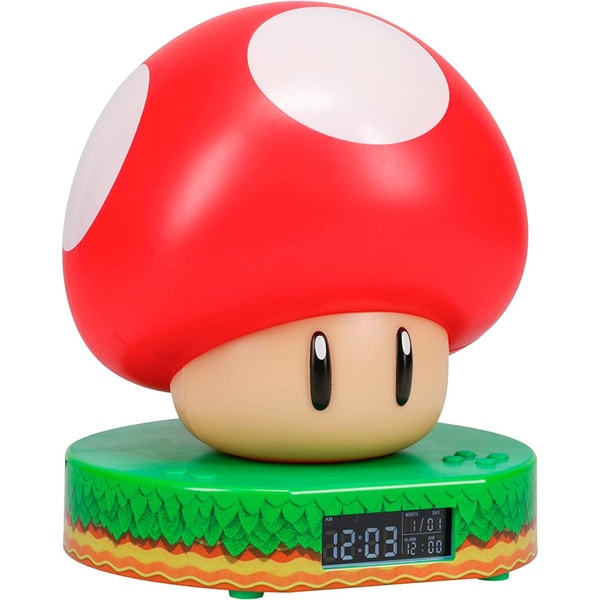 Nintendo - Super Mario - Réveil et Lampe Super Champignon - flash vidéo