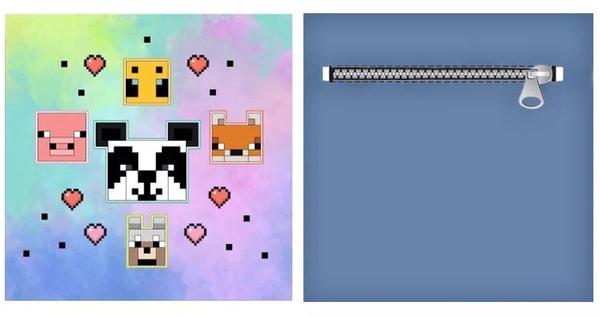 Minecraft - Coussin décoratif en Velboa Animaux 35cm - flash vidéo