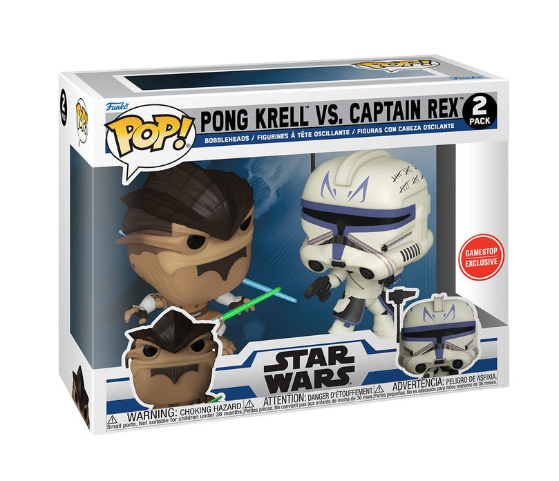 Funko Pop! 2-Pack: Star Wars: Clone Wars Duels - Pong Krell vs. Captain Rex