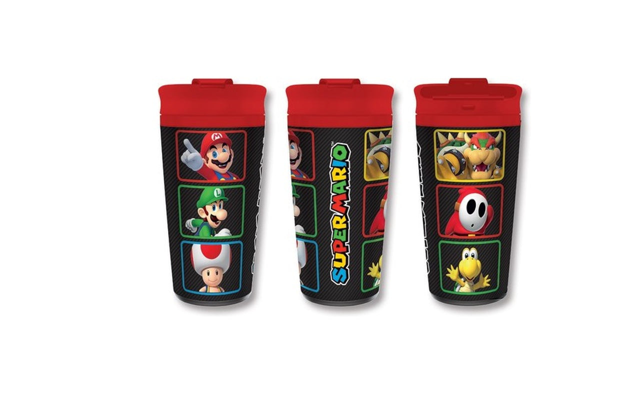 Nintendo - Super Mario - Mug de voyage "Blocs de couleurs" en métal 450ml