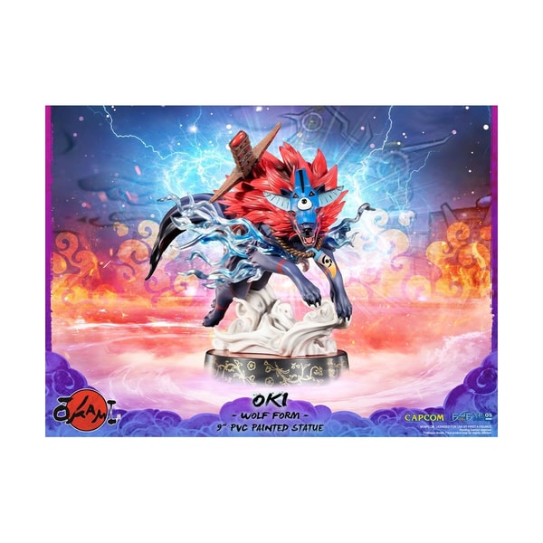 First 4 Figures - Okami - Oki (Forme Loup) Statue Edition Standard 21cm - flash vidéo