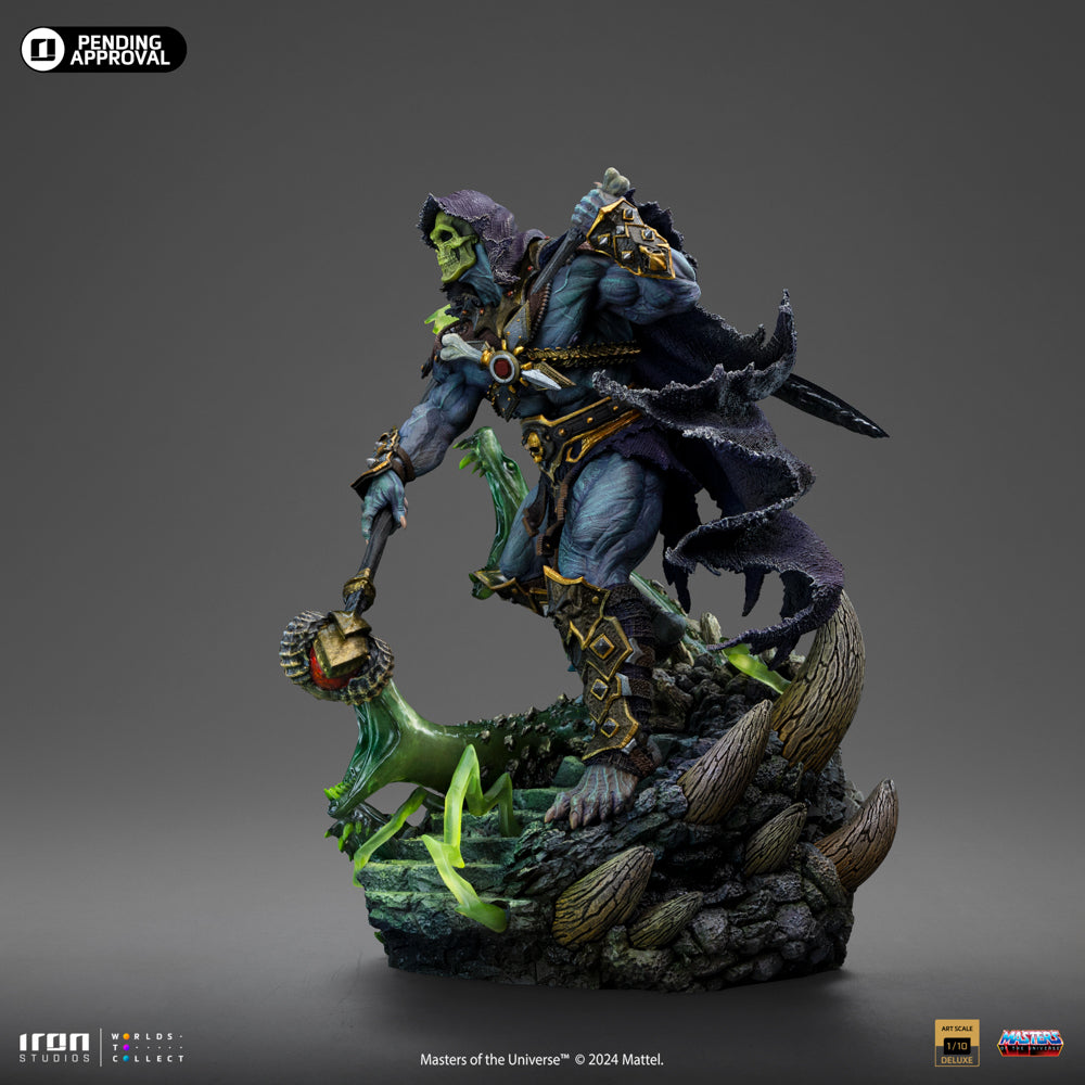 Iron Studios - Deluxe Art Scale 1/10 - Les Maîtres de l'univers - Skeletor Unleashed Statue 23cm - flash vidéo