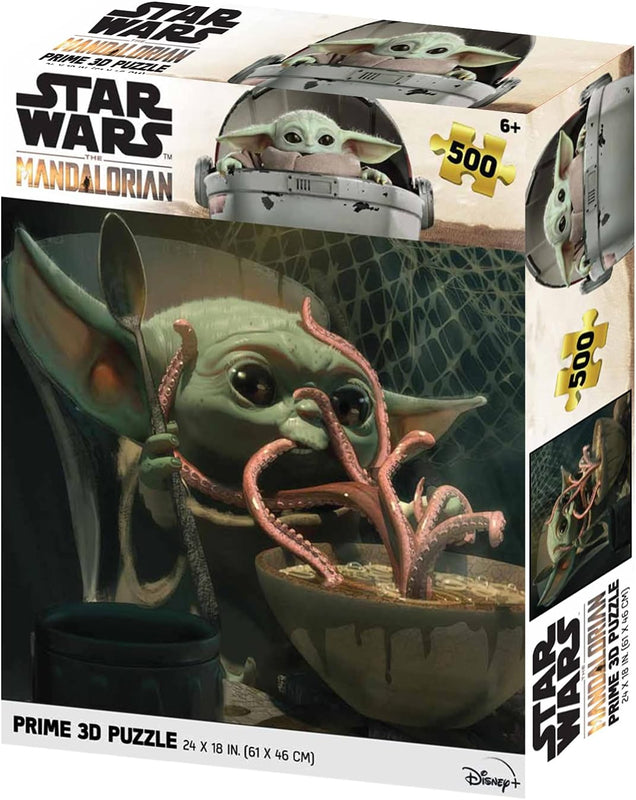 Star Wars: The Mandalorian - Puzzle lenticulaire Grogu mangeant 500 pcs 61x46 cm