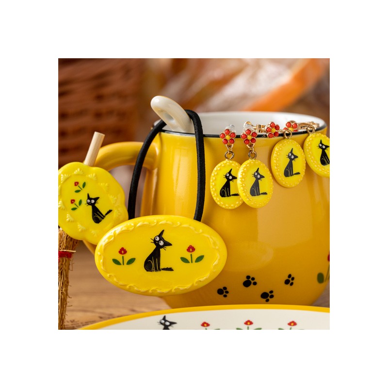 ÉLASTIQUE À CHEVEUX FANTAISIE JAUNE JIJI - KIKI LA PETITE SORCIÈRE