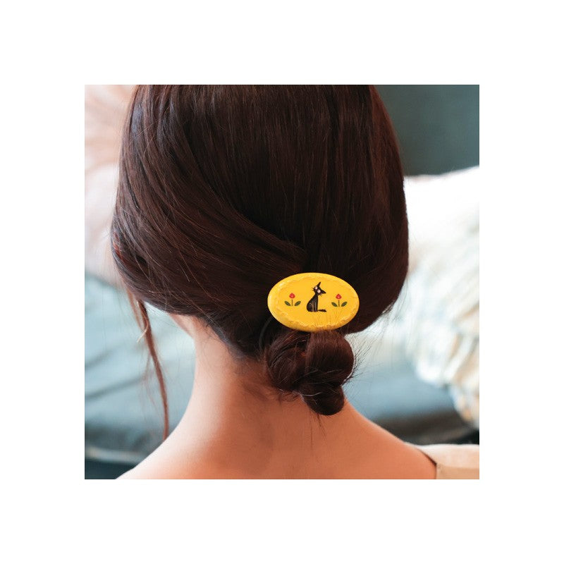 ÉLASTIQUE À CHEVEUX FANTAISIE JAUNE JIJI - KIKI LA PETITE SORCIÈRE
