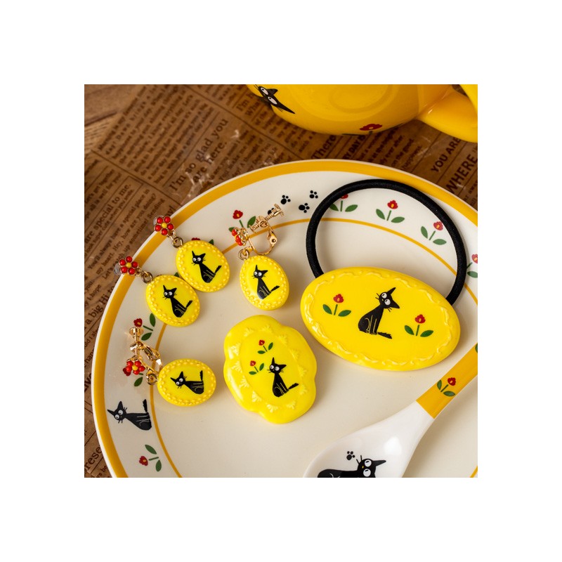 ÉLASTIQUE À CHEVEUX FANTAISIE JAUNE JIJI - KIKI LA PETITE SORCIÈRE