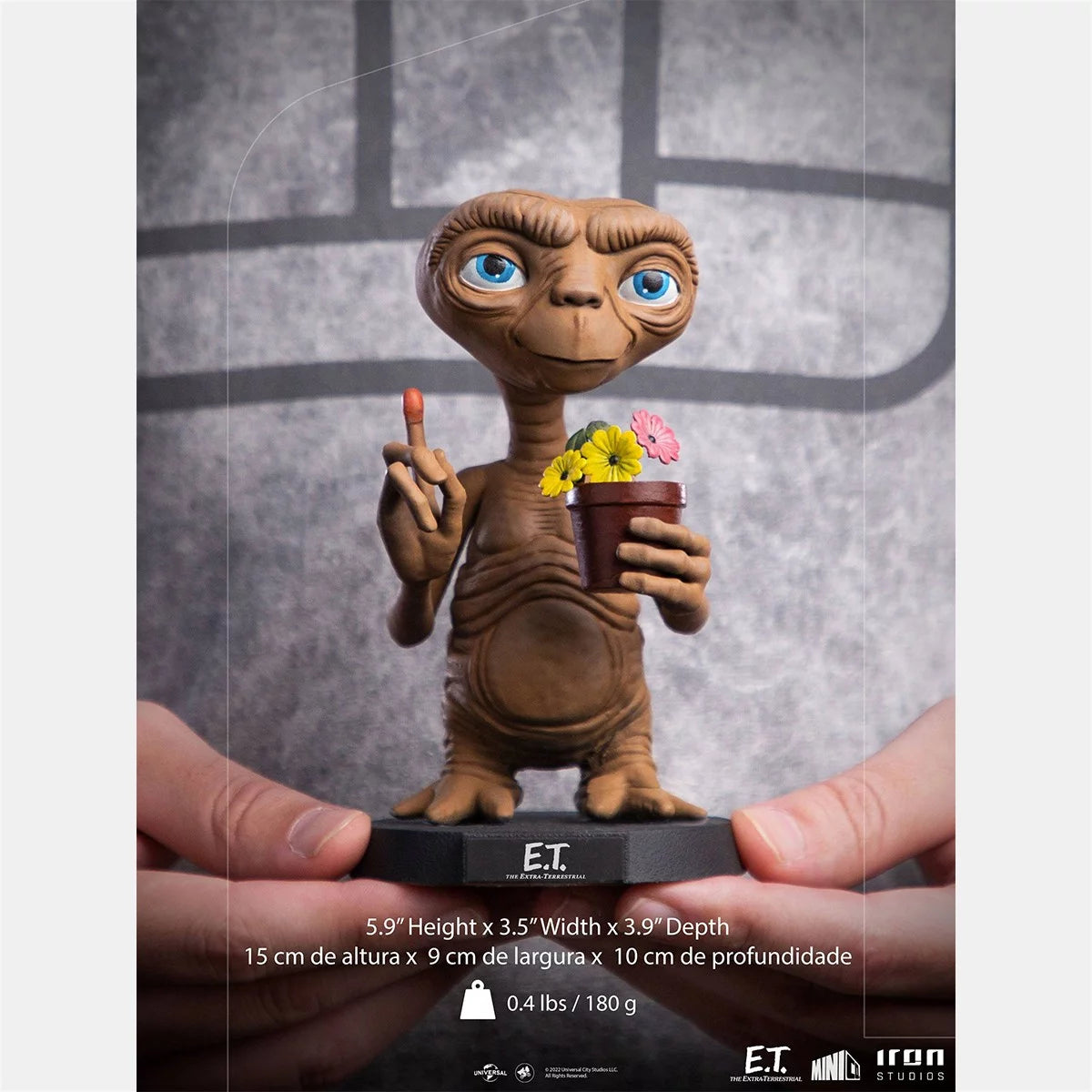 Iron Studios - MiniCo - E.T. - The Extra Terrestrial - E.T (40th Anniversary) Statue 15cm - flash vidéo