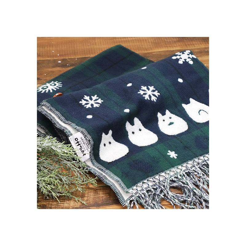 ÉTOLE AVEC ACCROCHE TOTORO MOTIFS À CARREAUX - MON VOISIN TOTORO