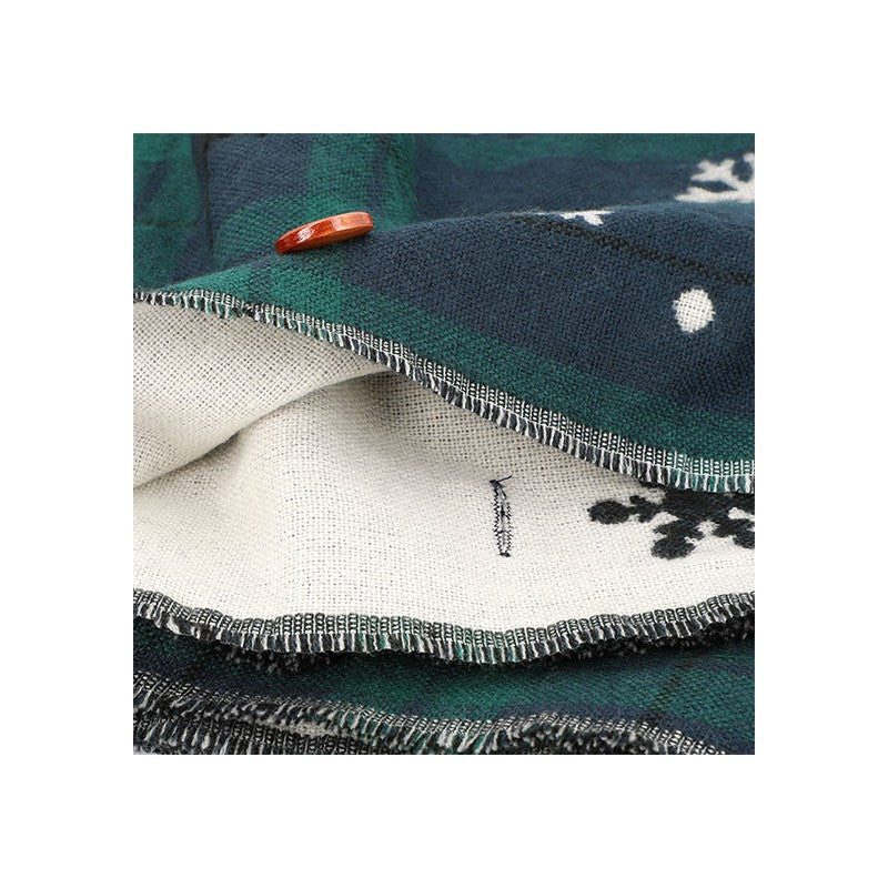 ÉTOLE AVEC ACCROCHE TOTORO MOTIFS À CARREAUX - MON VOISIN TOTORO