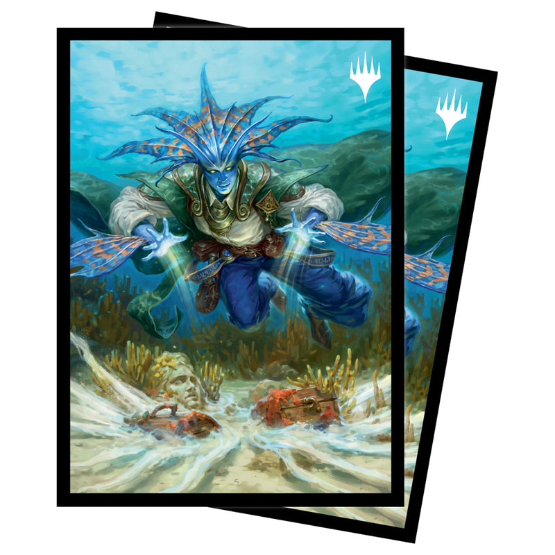 Ultra Pro - Magic: The Gathering - Murders at Karlov Manor - Sachet de 100 protèges cartes standard - Morska, le limier sous-marin (63 x 89 mm)