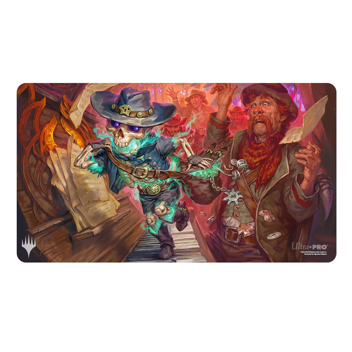 Ultra Pro - Magic: The Gathering - Outlaws of Thunder Junction - Tapis de jeu Tinybones, le pickpocket (60 x 34 cm) - flash vidéo
