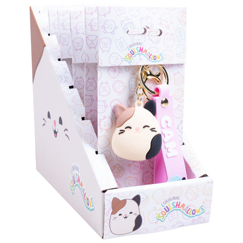 Squishmallows - Porte-clés à bracelet Cam le Chat - flash vidéo