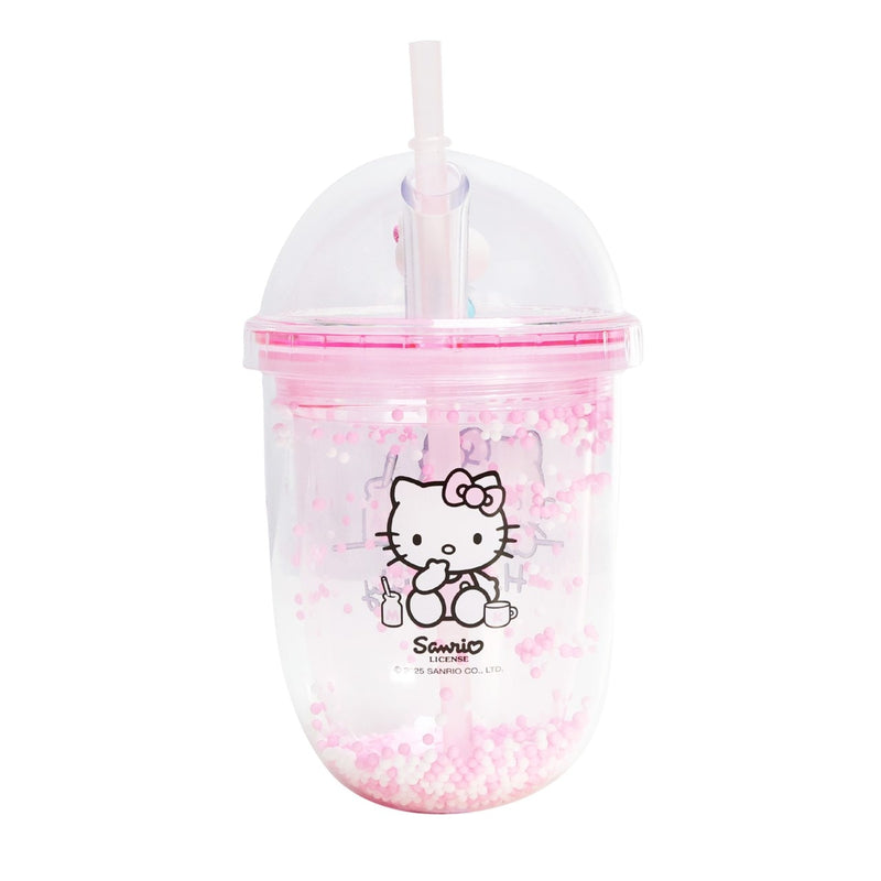 Sanrio - Mug bubble tea avec paille Hello Kitty